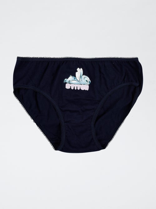 Lot de 3 culottes 'Disney' 'Stitch' en coton - Kiabi