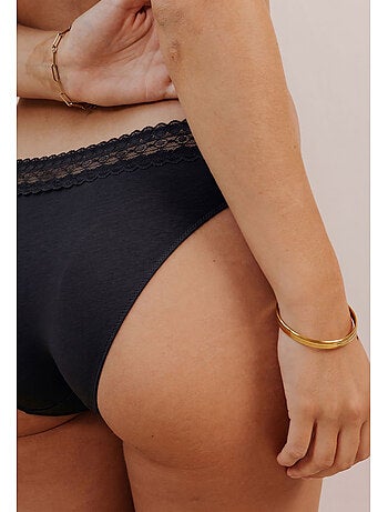 Lot de 3 culottes en coton et dentelle