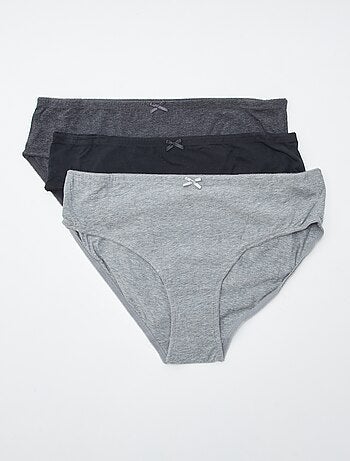 Lot de 3 culottes en coton stretch