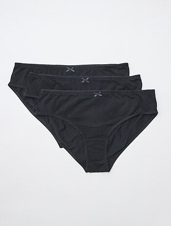 Lot de 3 culottes en coton stretch