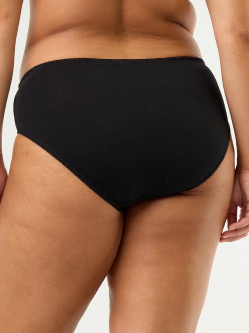 Lot de 3 culottes en coton stretch - Kiabi