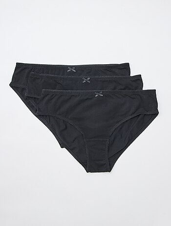 Lot de 3 culottes en coton stretch