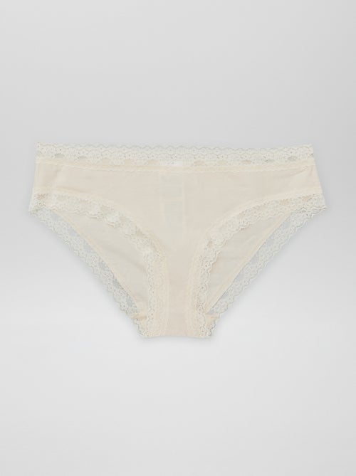 Lot de 3 culottes en dentelle - Kiabi