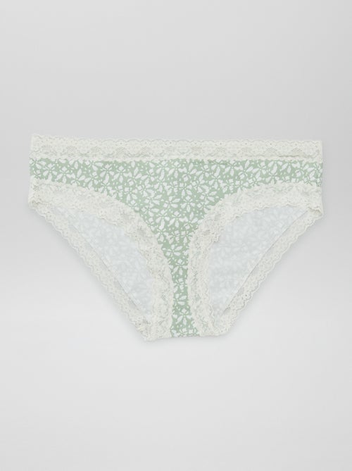 Lot de 3 culottes en dentelle - Kiabi