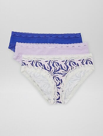 Lot de 3 culottes en dentelle