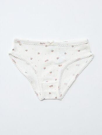 Lot de 3 culottes en maille pointelle