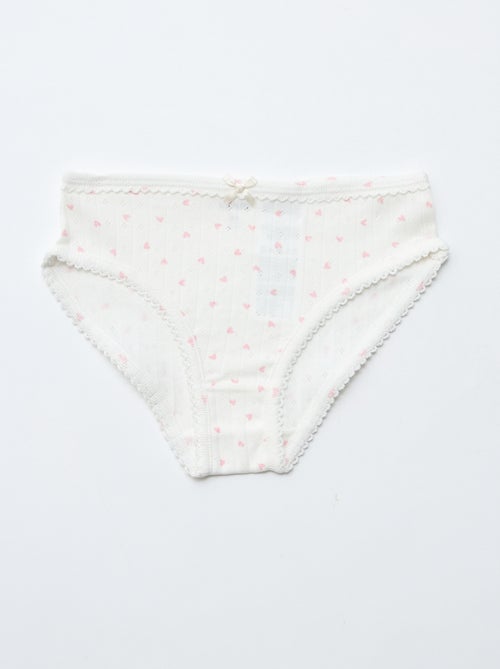 Lot de 3 culottes en maille pointelle - Kiabi