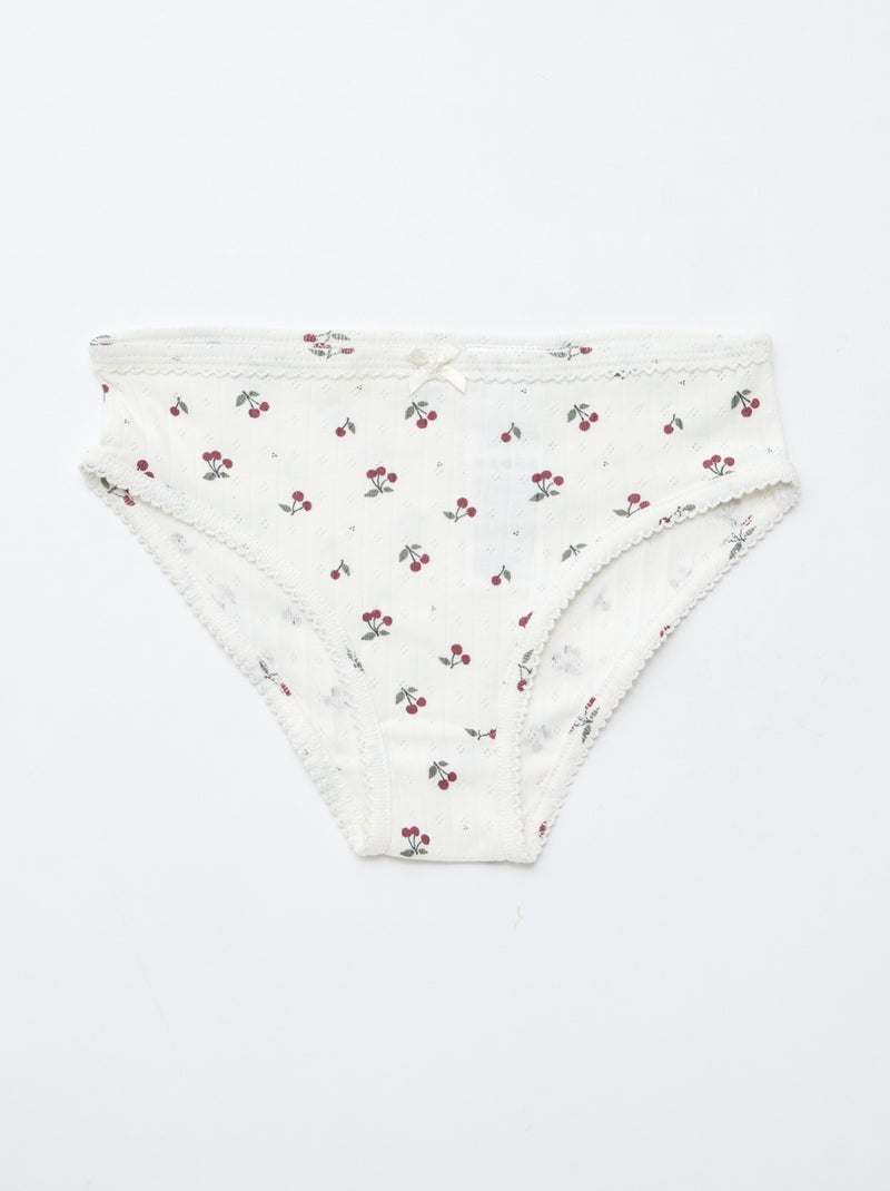 Lot de 3 culottes en maille pointelle Rose - Kiabi