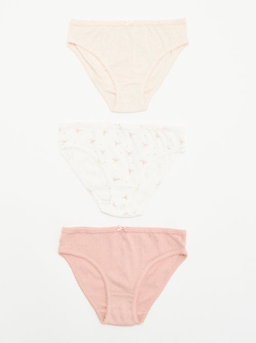 Lot de 3 culottes fantaisies - Kiabi Lot de 3 culottes fantaisies - Kiabi