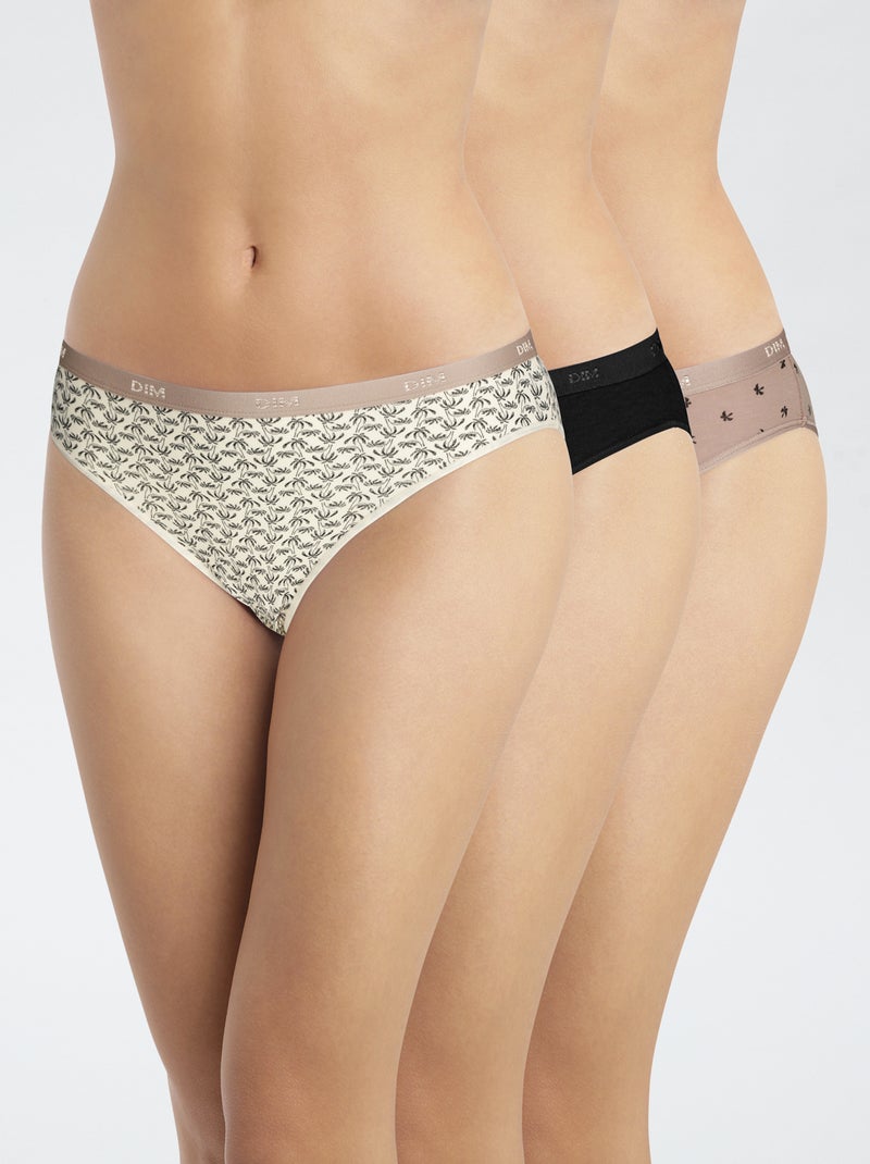 Lot de 3 culottes fantaisies 'DIM' Vert - Kiabi