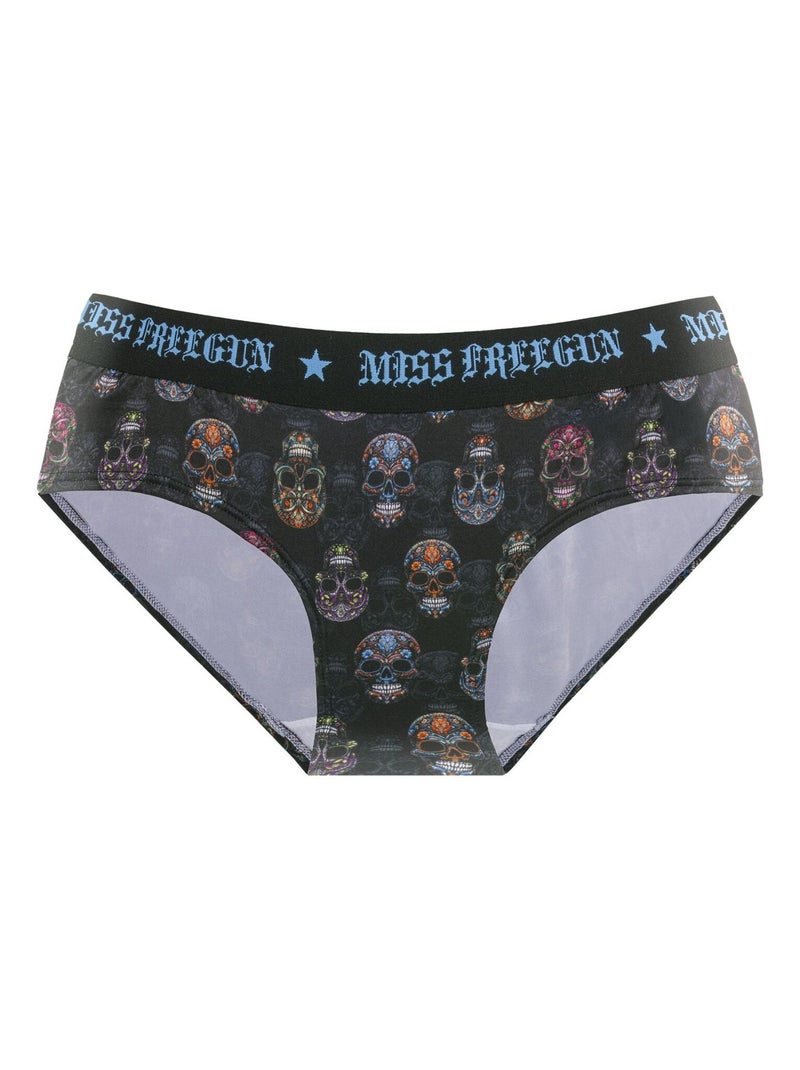 Lot de 3 culottes femme Camo Freegun Noir - Kiabi