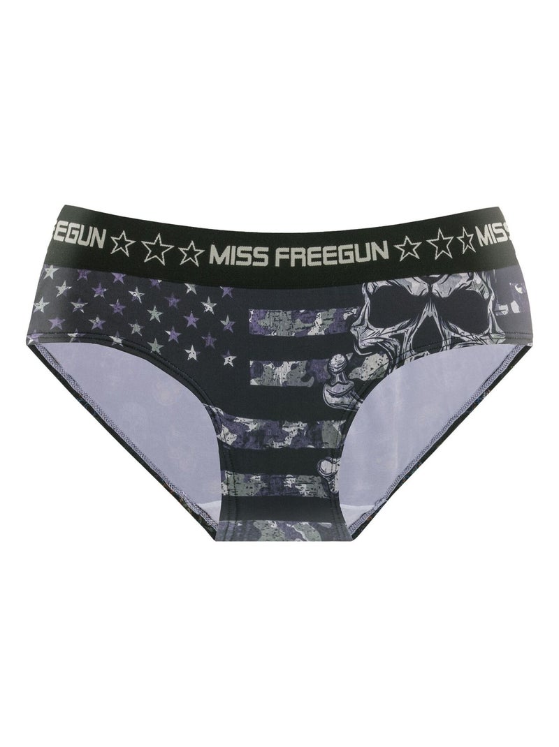 Lot de 3 culottes femme Camo Freegun Noir - Kiabi