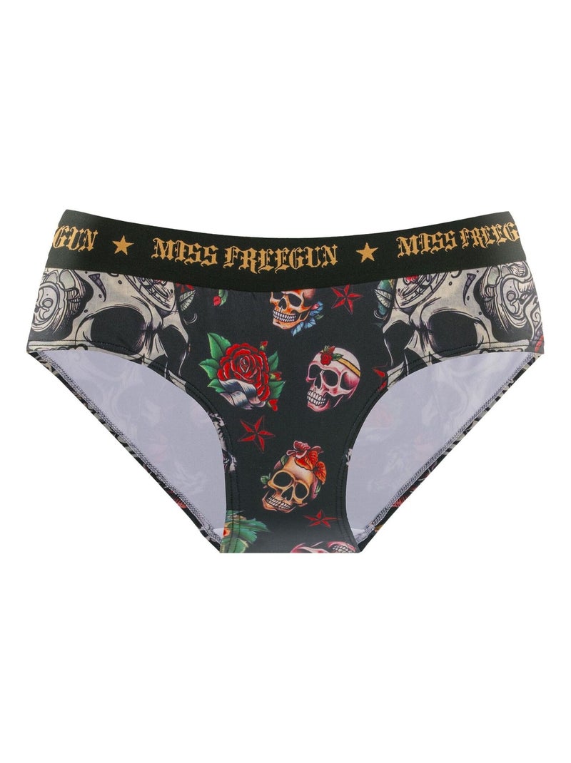 Lot de 3 culottes femme Camo Freegun Noir - Kiabi