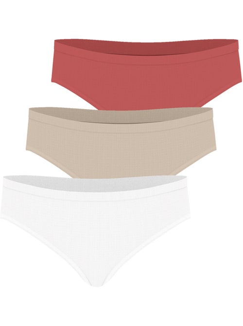 Lot de 3 culottes femme ecopack basic athena - Kiabi