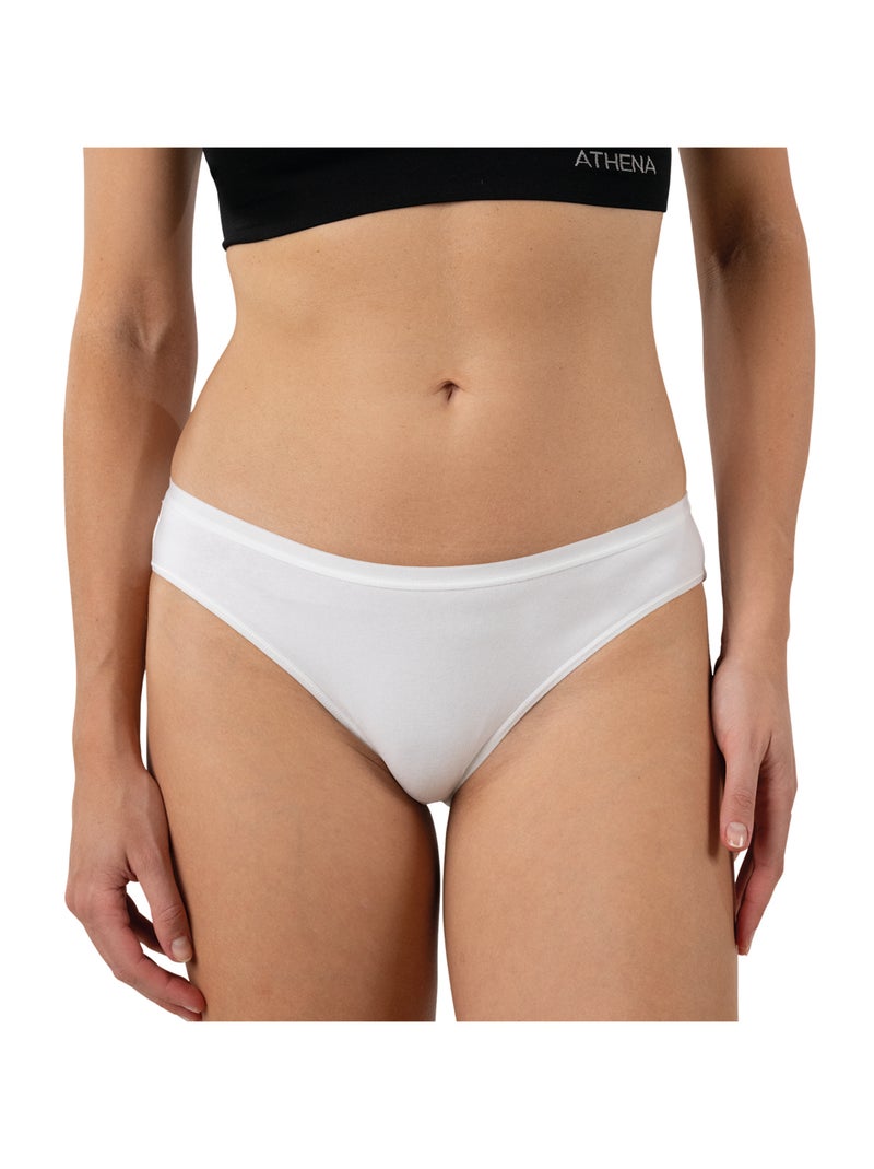 Lot de 3 culottes femme Ecopack Basic Athena Blanc - Kiabi