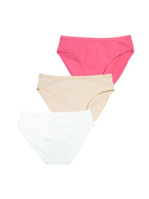 Lot de 3 culottes femme Ecopack Basic Athena - Kiabi