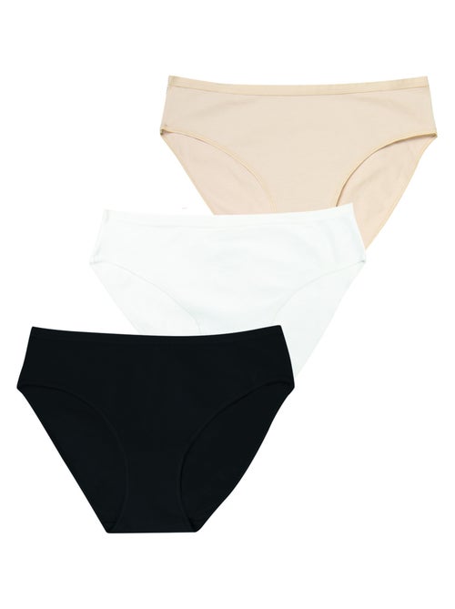 Lot de 3 culottes femme Ecopack Basic Athena - Kiabi