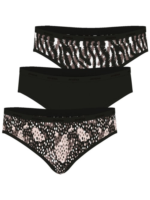 Lot de 3 culottes femme Ecopack Mode Athena - Kiabi