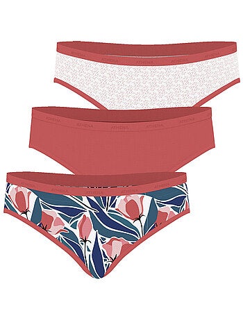 Lot de 3 culottes femme Ecopack Mode Athena