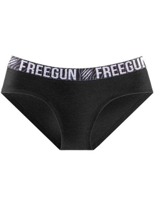 Lot de 3 culottes femme en coton Bestial Freegun - Kiabi