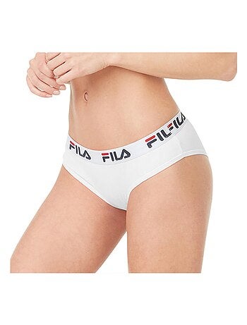 Lot de 3 culottes femme en coton FU6043 couleur Blanche Fila