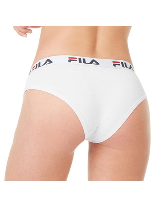 Lot de 3 culottes femme en coton FU6043 couleur Blanche Fila - Kiabi