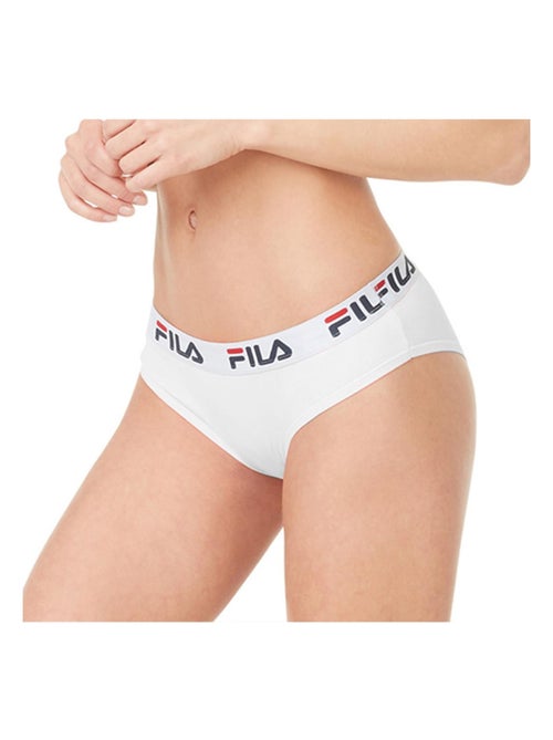 Lot de 3 culottes femme en coton FU6043 couleur Blanche Fila - Kiabi