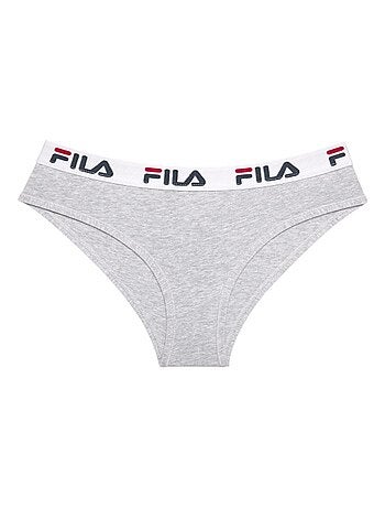 Lot de 3 culottes femme en coton FU6043 couleur grise Fila