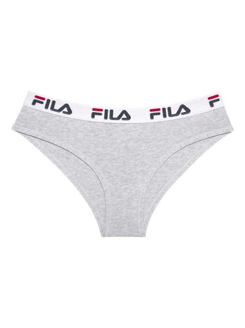 Lot de 3 culottes femme en coton FU6043 couleur grise Fila - Kiabi