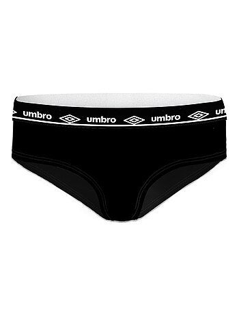 Lot de 3 culottes femme en coton Umbro ceinture Noire Umbro