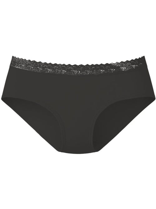 Lot de 3 culottes femme en coton uni et ceinture en dentelle uni pierre cardin - Kiabi