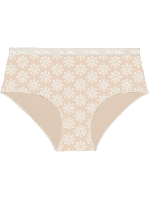 Lot de 3 culottes femme en coton uni imprimé ceinture fine 2cm pck49 pierre cardin - Kiabi Lot de 3 culottes femme en coton uni imprimé ceinture fine 2cm pck49 pierre cardin - Kiabi