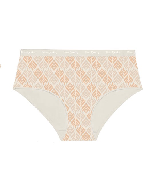 Lot de 3 culottes femme en coton uni imprimé ceinture fine 2cm pck49 pierre cardin - Kiabi Lot de 3 culottes femme en coton uni imprimé ceinture fine 2cm pck49 pierre cardin - Kiabi