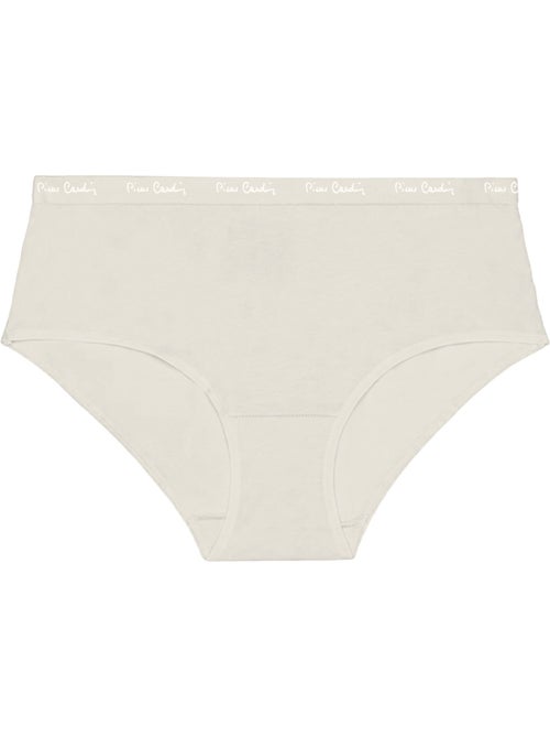 Lot de 3 culottes femme en coton uni imprimé ceinture fine 2cm pck49 pierre cardin - Kiabi Lot de 3 culottes femme en coton uni imprimé ceinture fine 2cm pck49 pierre cardin - Kiabi