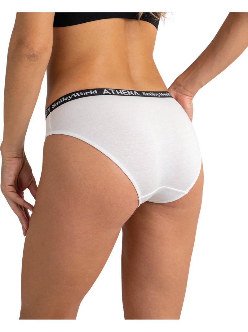 Lot de 3 culottes femme SmileyWorld® I Athena Noir - Kiabi