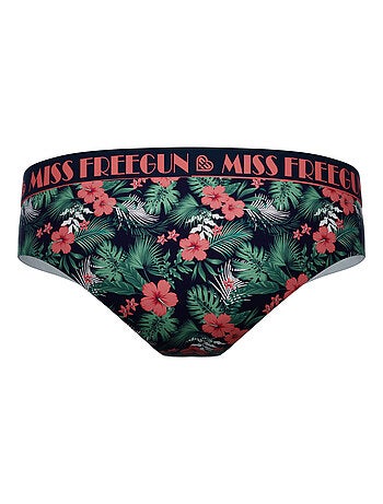 Lot de 3 culottes femme Tropical Flower Freegun