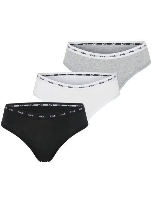 Lot de 3 culottes femme uni Fila - Kiabi