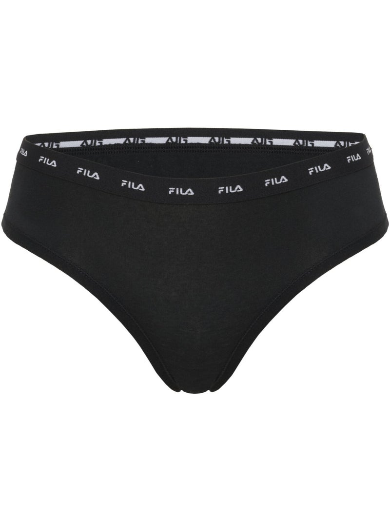 Lot de 3 culottes femme uni Fila Gris - Kiabi