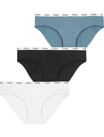 Lot de 3 culottes fille ecopack athena