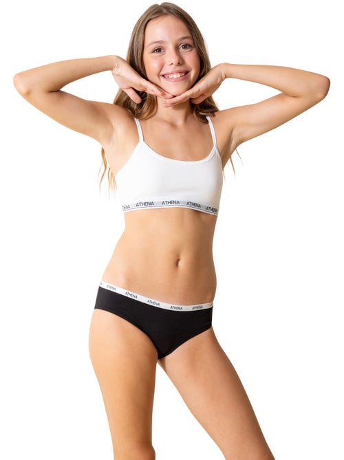 Lot de 3 culottes fille ecopack athena - Kiabi Lot de 3 culottes fille ecopack athena - Kiabi