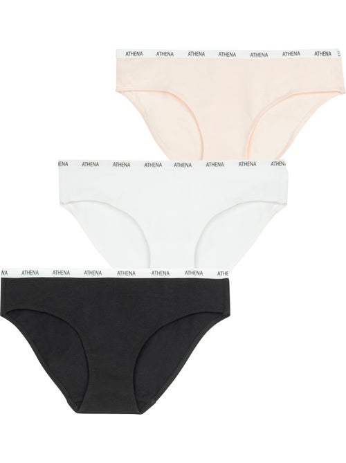 Lot de 3 culottes fille ecopack athena - Kiabi