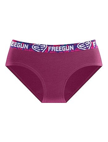 Lot de 3 culottes fille en coton Origami Freegun