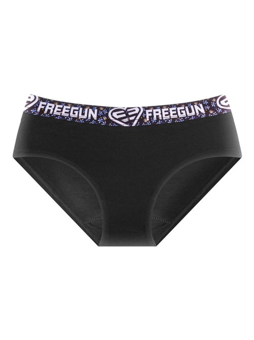 Lot de 3 culottes fille en coton Origami Freegun - Kiabi