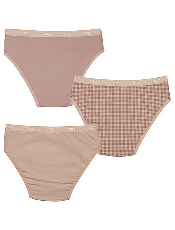 Lot de 3 culottes fille en coton stretch à motif Les Pockets
