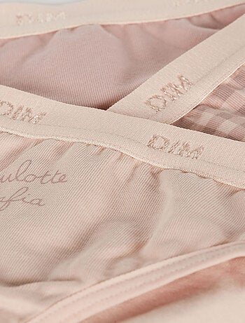 Lot de 3 culottes fille en coton stretch à motif Les Pockets