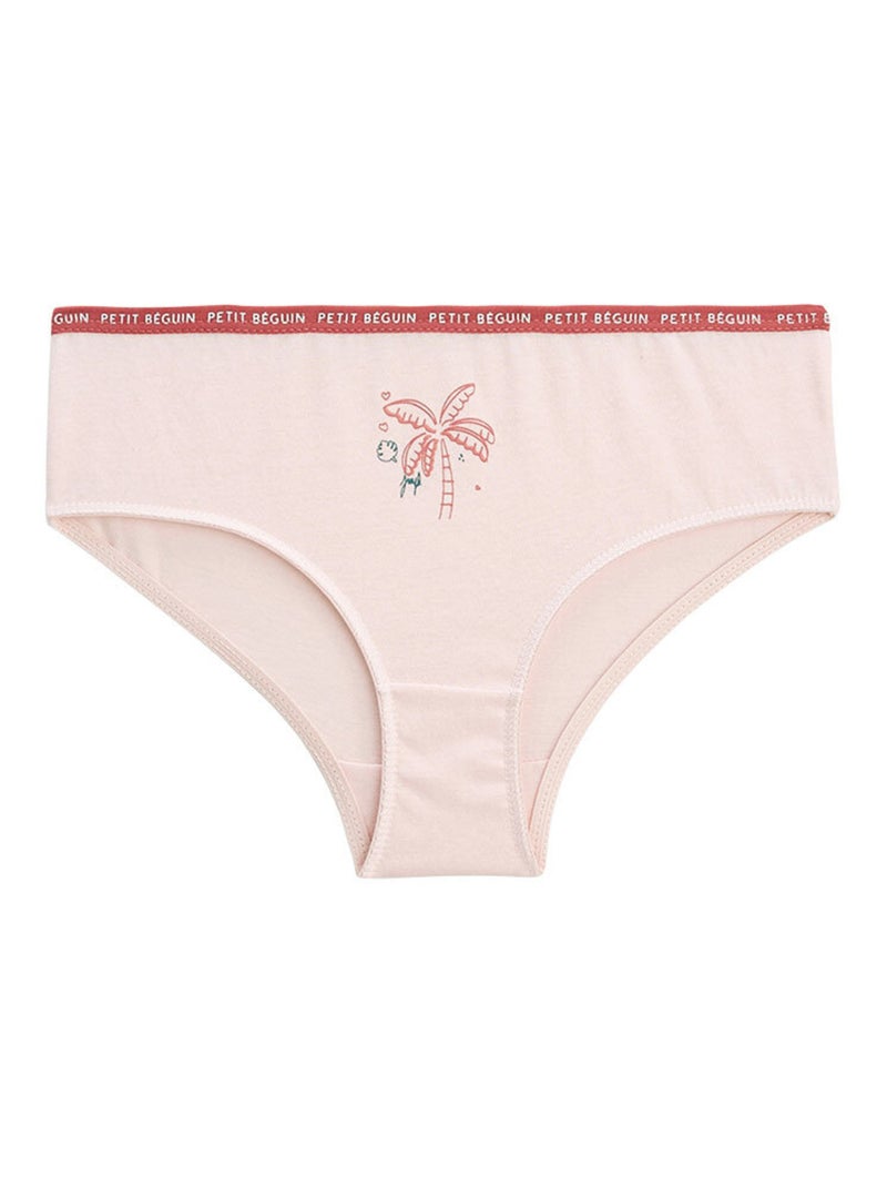 Lot de 3 culottes fille Flower Jungle Rose - Kiabi