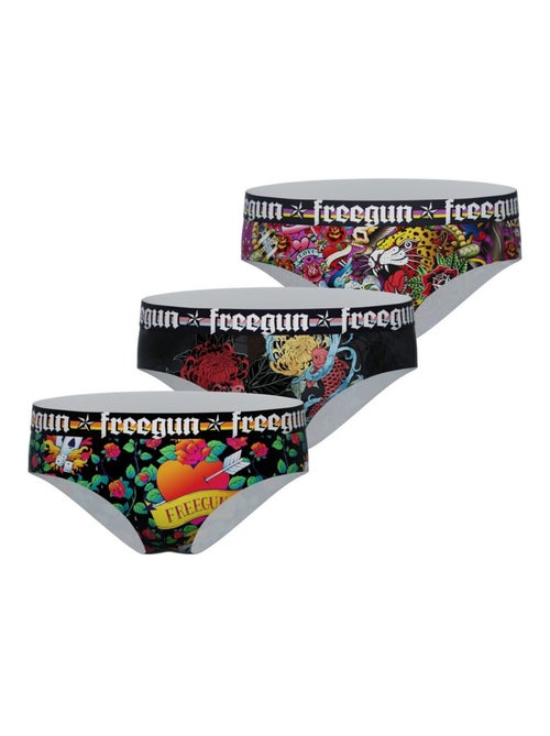 Lot de 3 culottes fille Hardy Freegun - Kiabi