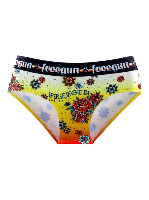 Lot de 3 culottes fille Hardy Tatoo Freegun - Kiabi