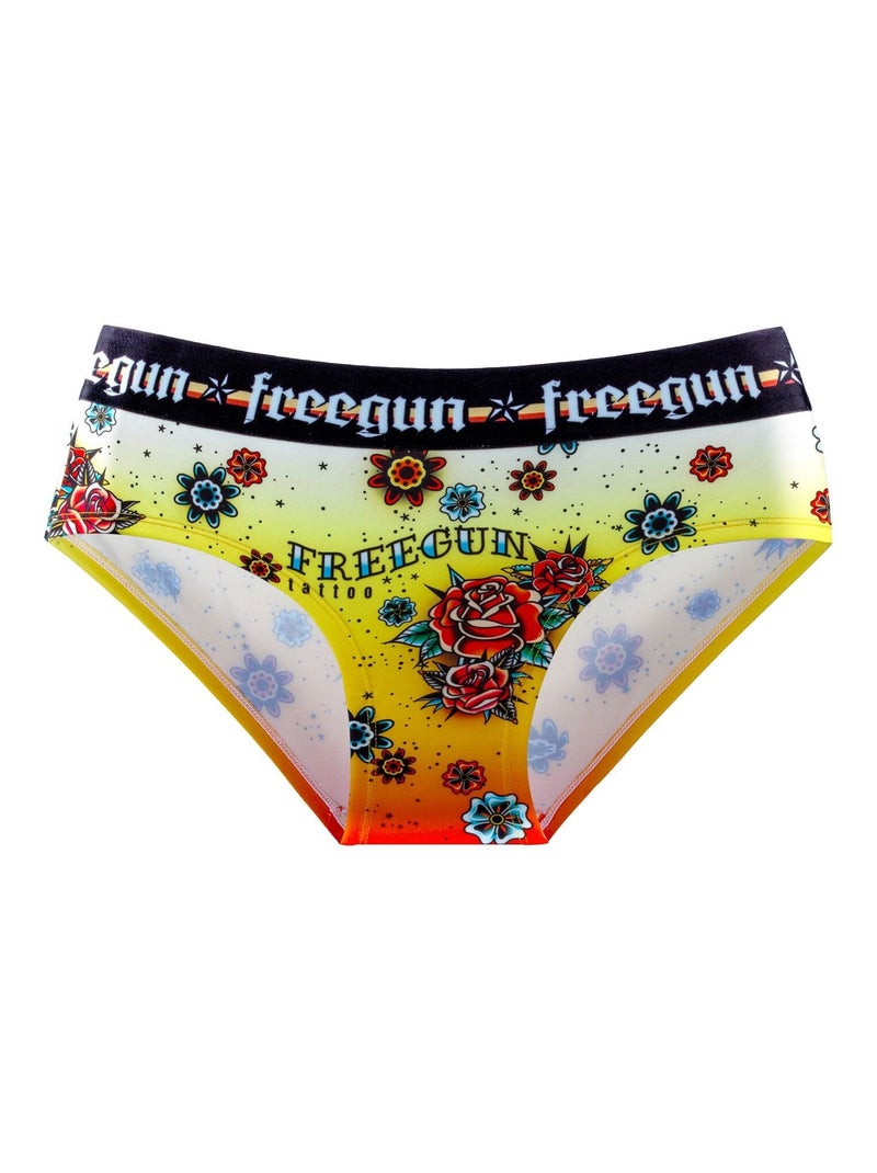 Lot de 3 culottes fille Hardy Tatoo Freegun Noir - Kiabi