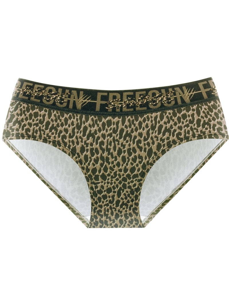 Lot de 3 culottes fille Leopard Freegun Beige - Kiabi